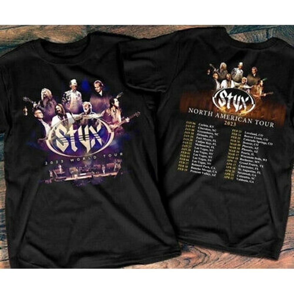 Styx Tour Concert T-Shirt 2 Sided